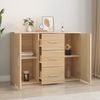vidaXL Sideboard Sonoma-Eiche 91x29,5x65 cm Holzwerkstoff 823345 Bild 3