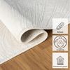 Vimoda Teppich Wohnzimmer Teppich Boho Design Unifarbe Hoch-Tief-Effekt, Rechteckig, Höhe: 6 mm, Teppich 3D Hoch-Tief-Effekt Modern für Esszimmer, Flur & Schlafzimmer Bild 3