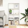 vidaXL Raumteiler Bücherregal Weiß 69,5 x 29 x 137,5 cm Holzwerkstoff 858021 Bild 3