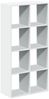 vidaXL Raumteiler Bücherregal Weiß 69,5 x 29 x 137,5 cm Holzwerkstoff 858021 Bild 2