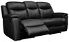 Vente-unique - EVASION Sofa and armchair set Leder Schwarz - B 96 cm x H 100 cm x L 205 cm165 cm95 cm Bild 5
