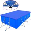vidaXL Poolabdeckungen 2 Stk. PE Rechteckig 90 g/m² 540x270 cm 3082805 Bild 3