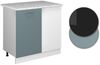 Eckunterschrank R-Line Blau-Grau 86 cm , AP Marmor Vicco Bild 5