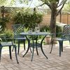 vidaXL Gartentisch Grün Ø90x75 cm Aluminiumguss 4002810 Bild 3