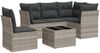 vidaXL 6-tlg. Garten-Sofagarnitur mit Kissen Hellgrau Poly Rattan 3249491 Bild 2