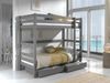 Etagenbett Karolina 210x105x182 Hochbett Massivholz grau Bild 2