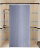 Agger Duschvorhang Wasserdichter Magnet-Falt-Duschvorhang, Verdickter Leinenoptik-Vorhang Breite 120 cm (1-tlg), Ideal für Badezimmer, Türrahmen, Schlafzimmer und als Raumteiler Bild 2