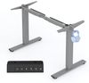 FLEXISPOT Schreibtisch Elektrisch höhenverstellbares Tischgestell, Schwarz/Weiß/Grau/Mousse (1-St, 4 Höhen-Speicherplätze, Anti-Kollisionssystem), Einfache Bedienung, Mit Haken, Max. Load: 80KG Bild 4
