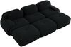 Modulares Ecksofa aus Cord, rahmenlos, montagefrei, 298 x 178 x 75 cm, Schwarz Bild 5