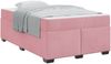 vidaXL Bettrahmen mit Matratze Rosa 120 x 190 cm Stoff 3399283 Bild 2