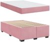vidaXL Bettrahmen mit Matratze Rosa 120 x 190 cm Stoff 3399283 Bild 4