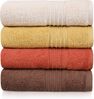 Handtuch-Set (4-teilig), 'Asorti', Koralle, Gelb, Braun, Beige Bild 3