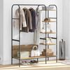 vidaXL Kleiderständer mit Regal Beige 120 x 44 x 160 cm Holzwerkstoff 868450 Bild 4