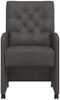 vidaXL Esszimmerstühle mit Rollen 2 pcs Schwarz 58 x 67 x 97 cm 42017857 Bild 4
