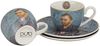 DUO ART GALLERY 2er-Set Espressotasse mit Untertasse PORTRAIT OF Van Gogh, New Bone China Porzellan Bild 3