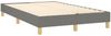 Boxspringbett mit Matratze & LED Stoff Dunkelgrau 120x200 cm, Härtegrad: H2 [3133782] Bild 5