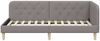 vidaXL Eckbettgestell Taupe 90 x 190 cm Stoff 42016566 Bild 5
