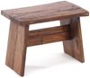 DESIGN DELIGHTS Hocker SITZBÄNKCHEN "SCHEMEL 40", Altholz massiv, 31x40x25cm, Fußhocker, F Bild 5