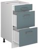 Küchenunterschrank R-Line Blau-Grau 40 cm mit Schubladen, AP Eiche Vicco Bild 4