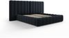 Micadoni Bett Kelp mit Doppelkopfteil Samt Bluvel Dunkelblau 200x200 Bild 3