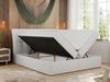Boxspringbett Polsterbett mit Multipocket-Matratze und Topper - DIEGOS - 200x200cm - Weiß Kunstleder - H4 Bild 2
