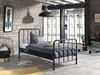 Metallbett Kay 97x206x110 Einzelbett Metall Blau matt Bild 3