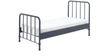 Metallbett Kay 97x206x110 Einzelbett Metall Blau matt Bild 2