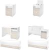 Lorelli Babybett Trend Plus 70x160cm Schreibtisch Kinderbett Schubladen Kommode hellbraun Bild 4