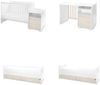 Lorelli Babybett Trend Plus 70x160cm Schreibtisch Kinderbett Schubladen Kommode hellbraun Bild 3