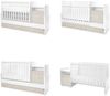Lorelli Babybett Trend Plus 70x160cm Schreibtisch Kinderbett Schubladen Kommode hellbraun Bild 2