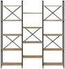 vidaXL Bücherregal Artisan-Eiche 156 x 25 x 167 cm Holzwerkstoff 868346 Bild 5