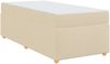 vidaXL Bettrahmen mit Matratze Creme 80 x 200 cm Stoff 3399319 Bild 2