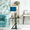 Tischlampe Kristall und Samt in Blau 10038915 Bild 2