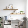vidaXL Wandregal 2 pcs Beige 120 x 23,5 x 4 cm Holzwerkstoff 42019999 Bild 4