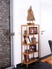 dibea Bambusregal mit 5 verstellbaren Ablageflächen Schuhschrank Badezimmerregal Wohnzimmerregal Standregal Badregal Bücherregal Küchenregal zu Regalwand kombinierbar 60 x 26 x 130 cm, naturfarben Bild 3
