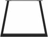 vidaXL Esstischbeine V-Form 3 Stück Schwarz 90x(72-73,3) cm Stahl 4012592 Bild 5