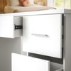 CLP Schminktisch Ginny Spiegel 110x55 cm LED 3 Licht-Modi dimmbar Schubladen,weiß Bild 5