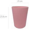 Sinoba Papierkorb ANX Mülleimer Papiereimer, aus stabilem Kunststoff ideal für Kinderzimmer Büro Höhe 27,8 cm 9L Bild 2