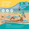 KESSER® Strandmatte klappbar mit verstellbarer Rückenlehne, Strandliege faltbar mit Tragegurt, wasserdichter Handyhülle & Aufbewahrungstasche, Sonnenliege für Strand Garten Terrasse, Liegematte 130Kg Hellblau, 2er Set Bild 3