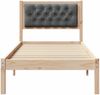 vidaXL Bettrahmen Dunkelgrau 80 x 200 cm Massives Kiefernholz 878220 Bild 5