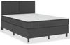 vidaXL Boxspring-Bettgestell Grau Stoff 160x200 cm 287465 Bild 2