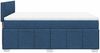 vidaXL Boxspringbett mit Matratze Blau 140x190 cm Stoff 3287069 Bild 5
