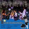 Clanmacy LED-Lichterkette LED Eisregen Outdoor Eisregen Lichtervorhang 10M 200LEDs Kaltweiß, Weihnachten Bild 2