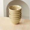 JIWOO Schüssel 6er Ø11,7cm, Müslischale Eisschale FrühstückSchale Dessertschale, Keramik, (Schaleset, 6-tlg), Bowl, Hochwertiges Schalen Braun Schale Mikrowellenofen Spülmaschine Bild 3
