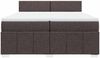 vidaXL Boxspringbett mit Matratze Dunkelbraun 200x200 cm Stoff 3287171 Bild 4