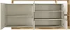 Vente-unique - IDESIA Sideboard Holz, PlatteGlas BeigeBeige - B 43,6 cm x H 92,8 cm x L 200 cm Bild 3