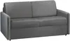 Vente-unique - CALIFE Sofa SamtStoff Grau - B 223 cm94 cm x H 85 cm x L 150 cm Bild 2