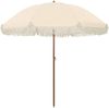 vidaXL Strandparasol Gelb und Weiß 205 x 205 x 210 cm 42006680 Bild 2