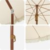 vidaXL Strandparasol Gelb und Weiß 205 x 205 x 210 cm 42006680 Bild 5
