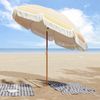 vidaXL Strandparasol Gelb und Weiß 205 x 205 x 210 cm 42006680 Bild 3